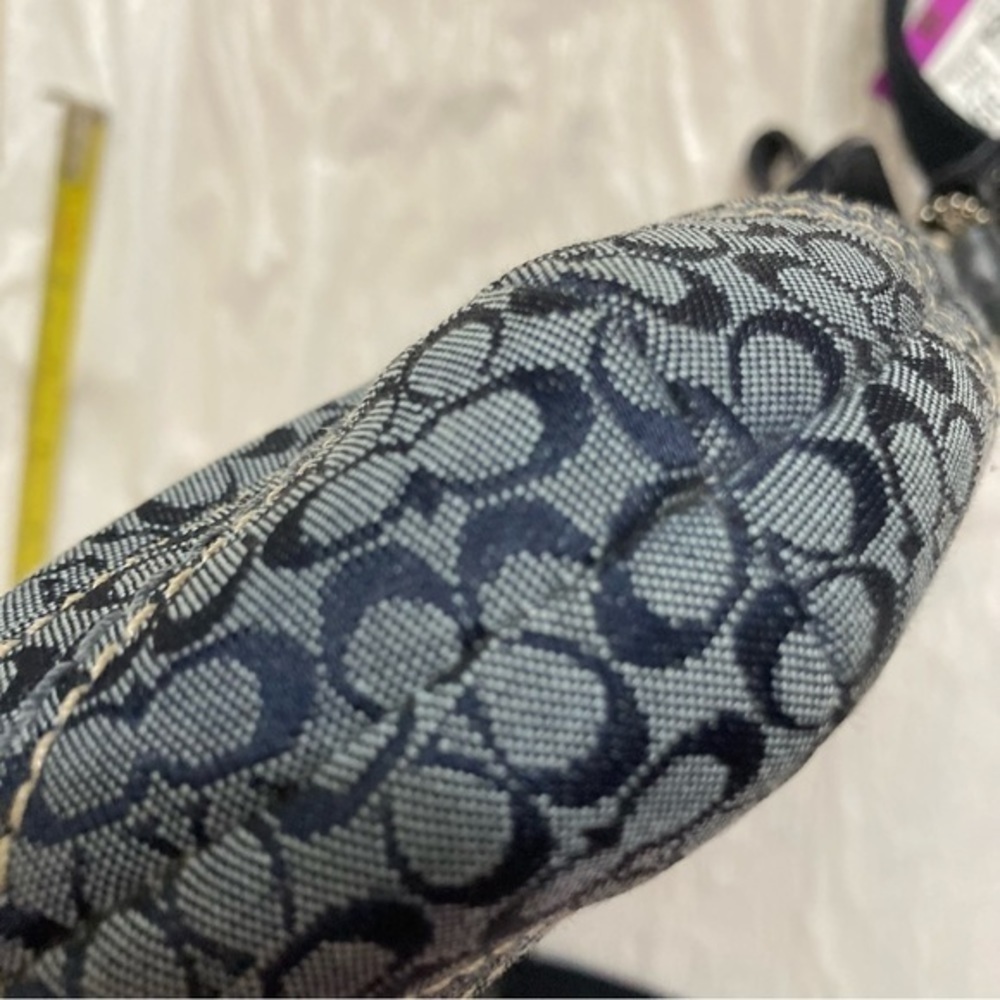 Coach soho blue mini signature c jacquard and leather crossbody bag - Picture 5 of 7